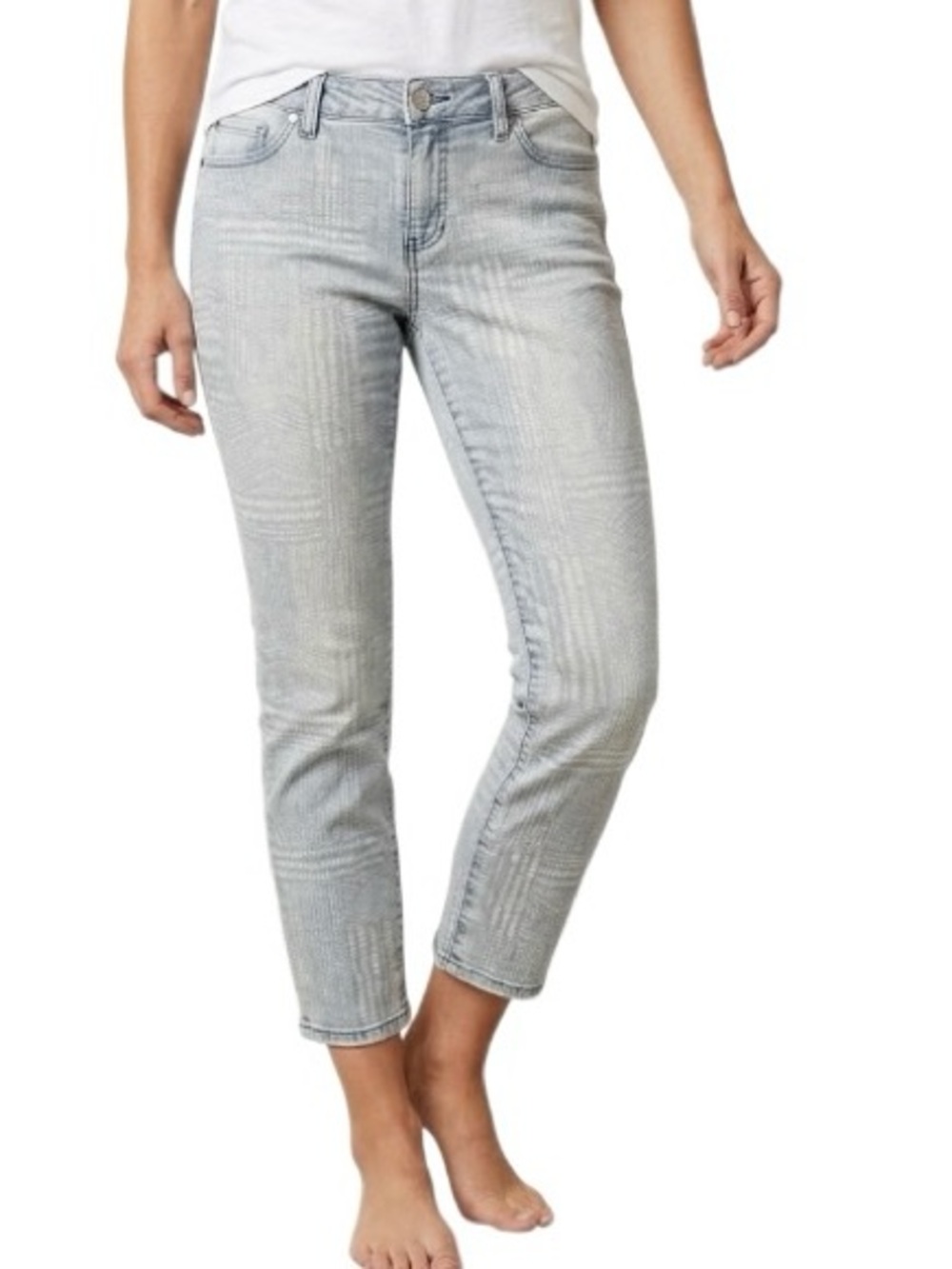 Retro Liverpool Nordstrom Frankie Printed Jeans Light Denim Ankle Stitch Fix 8
